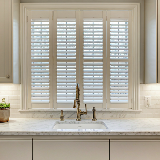 Modern Kitchen Bay Shutters
